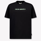 Palm Angels Kids Boys T-Shirt In Black