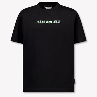 Palm Angels Kids Boys T-Shirt In Black