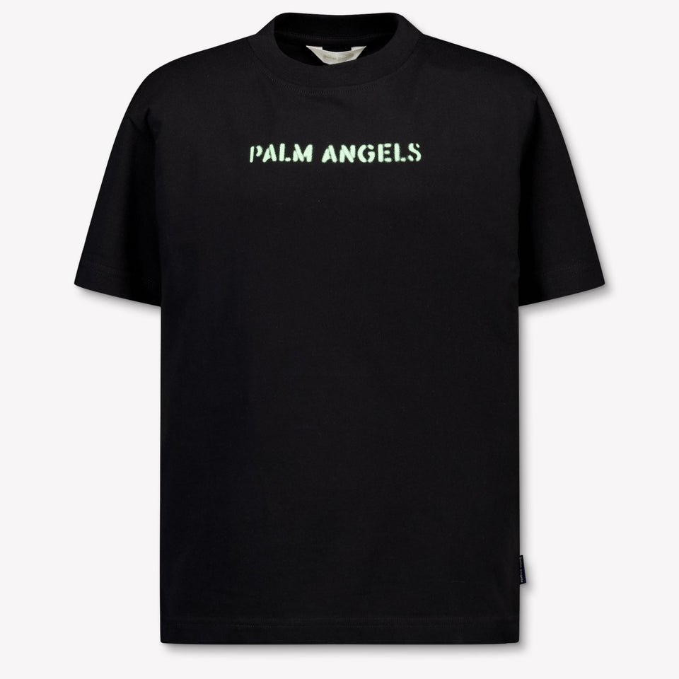 Palm Angels Kids Boys T-Shirt In Black