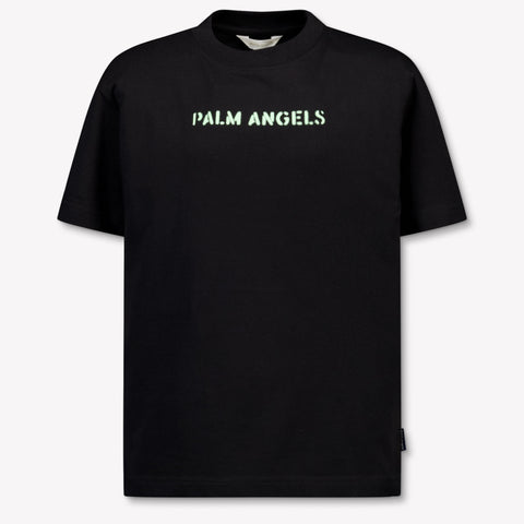 Palm Angels Kids Boys T-Shirt In Black