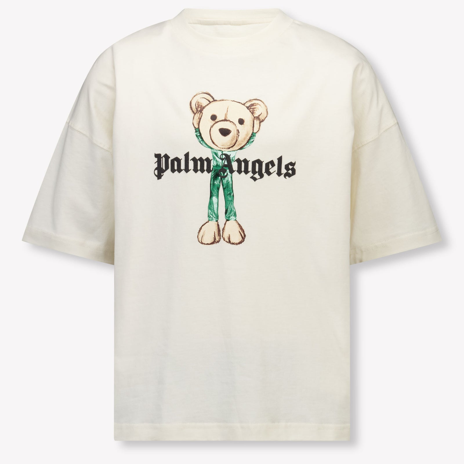 Palm Angels Kinder Jongens T-Shirt In Off White