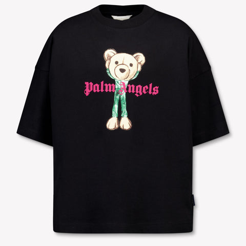 Palm Angels Kinder Jongens T-Shirt In Zwart