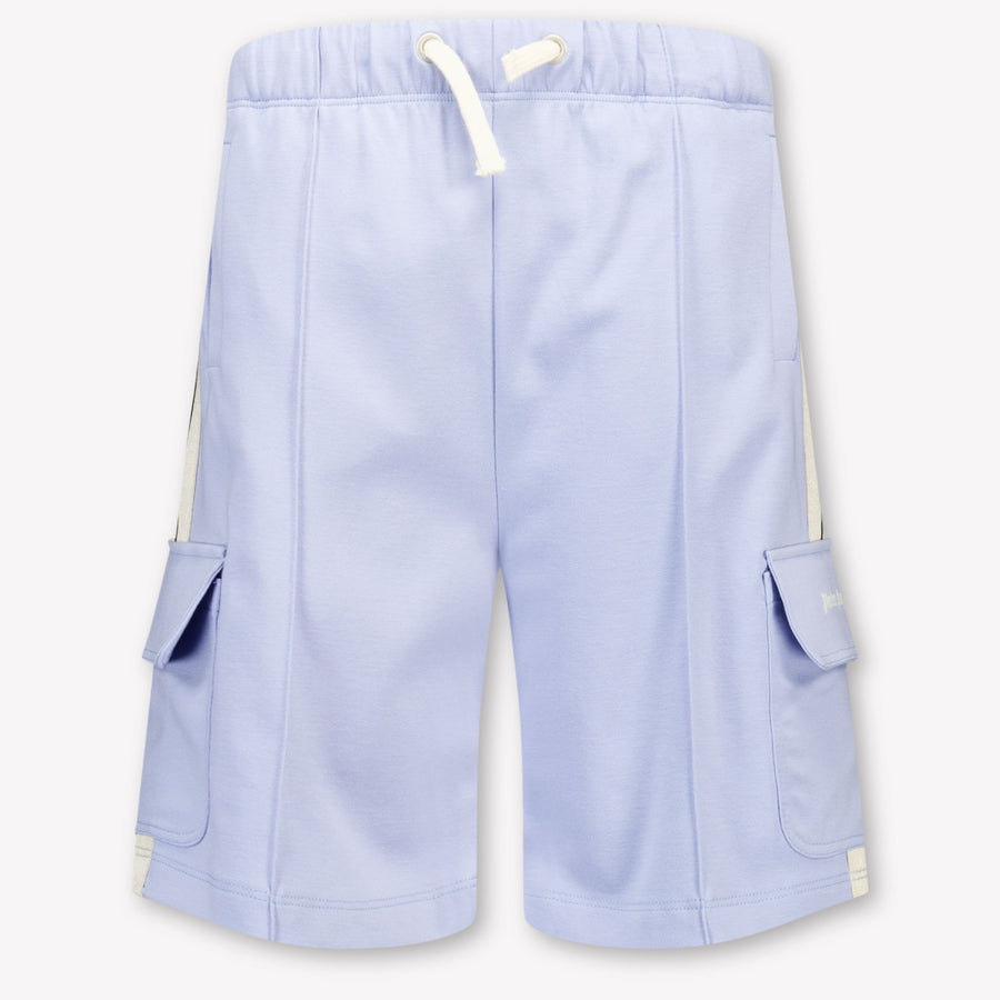 Palm Angels Kids Boys Shorts In Light Blue