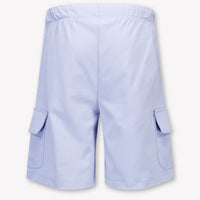 Palm Angels Kids Boys Shorts In Light Blue