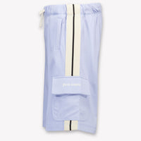 Palm Angels Kids Boys Shorts In Light Blue