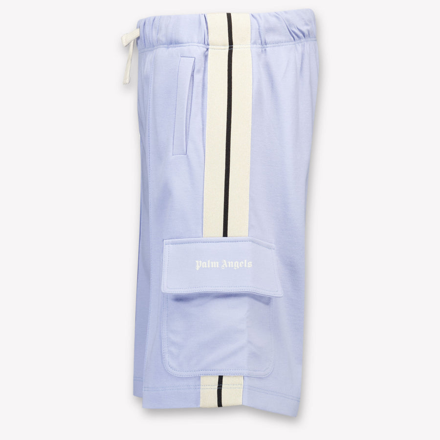 Palm Angels Kids Boys Shorts In Light Blue