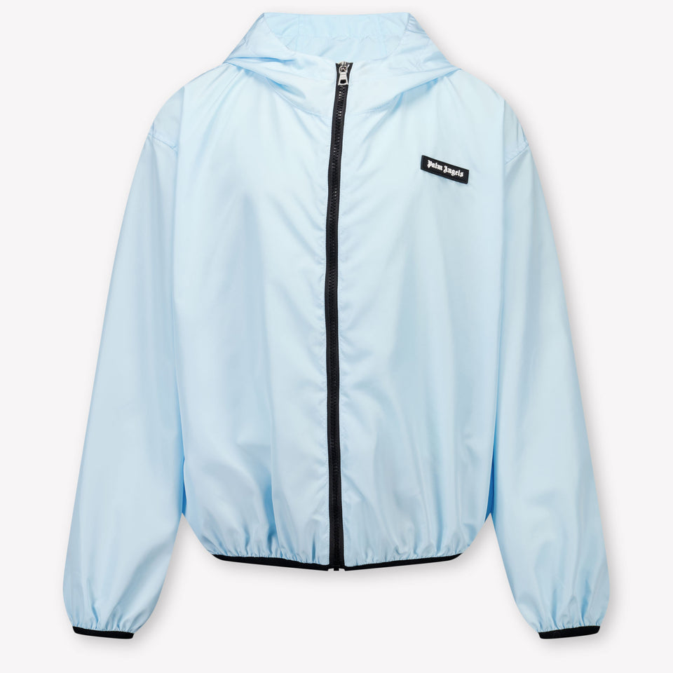 Palm Angels Kids Boys Summer jacket In Light Blue