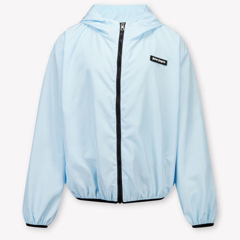 Palm Angels Kids Boys Summer jacket In Light Blue