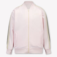 Palm Angels Kids Girls Cardigan In Pink