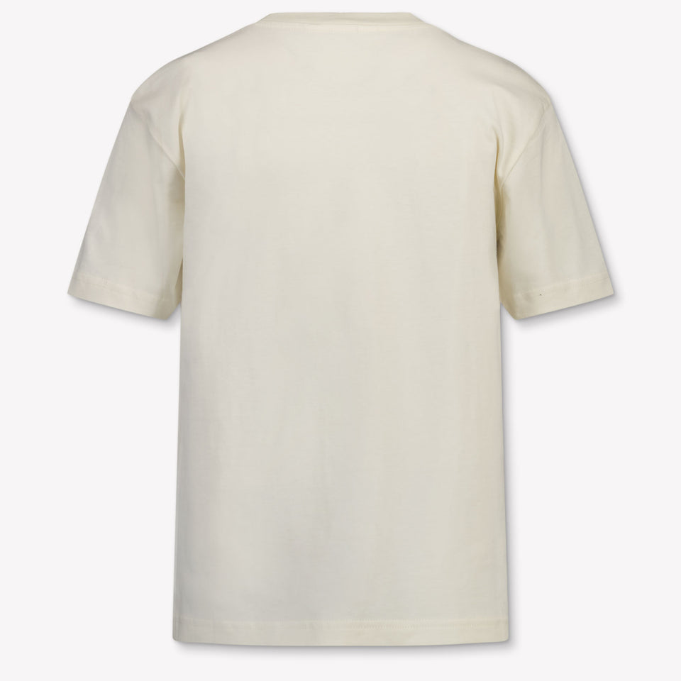 Palm Angels Kids Girls T-Shirt In OffWhite