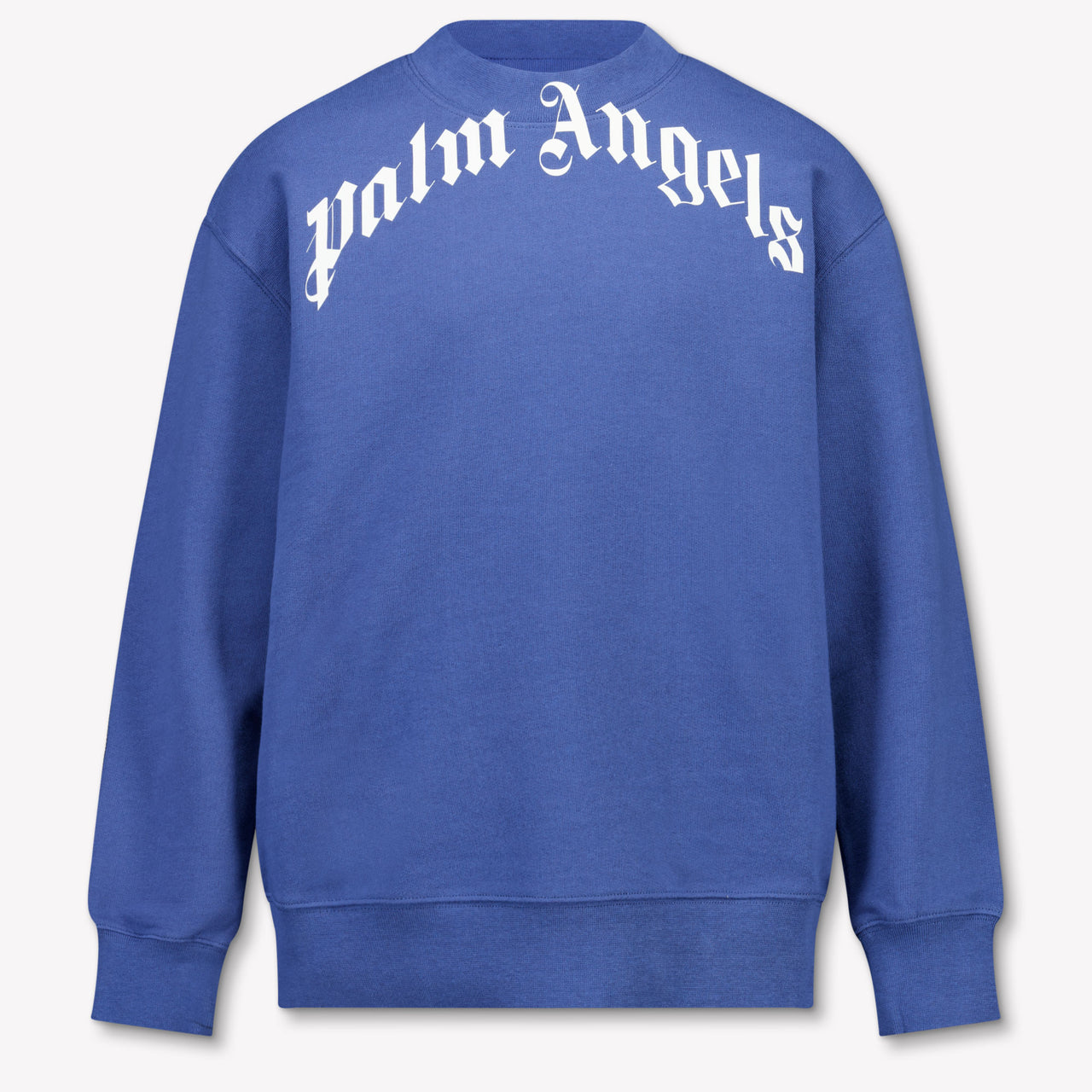 Palm Angels Kids Boys Sweater In Blue