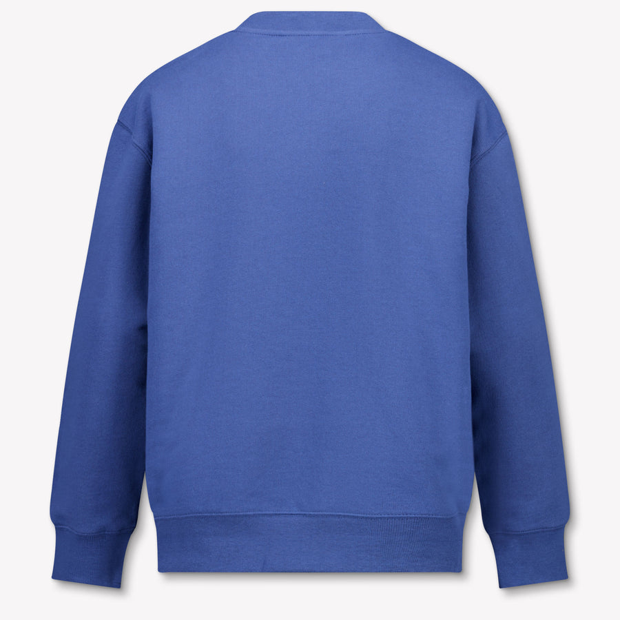 Palm Angels Kids Boys Sweater In Blue