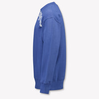 Palm Angels Kids Boys Sweater In Blue