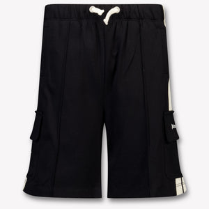 Palm Angels Kids Boys Shorts In Black