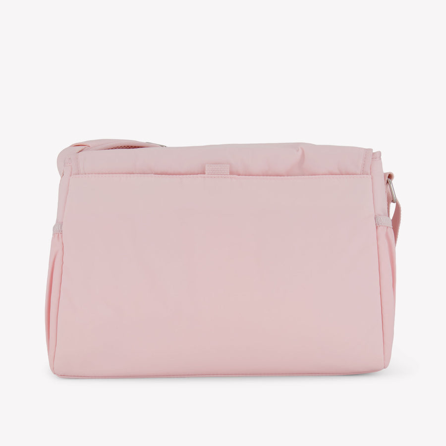 Armani Baby Unisex Diaper Bag In Light Pink