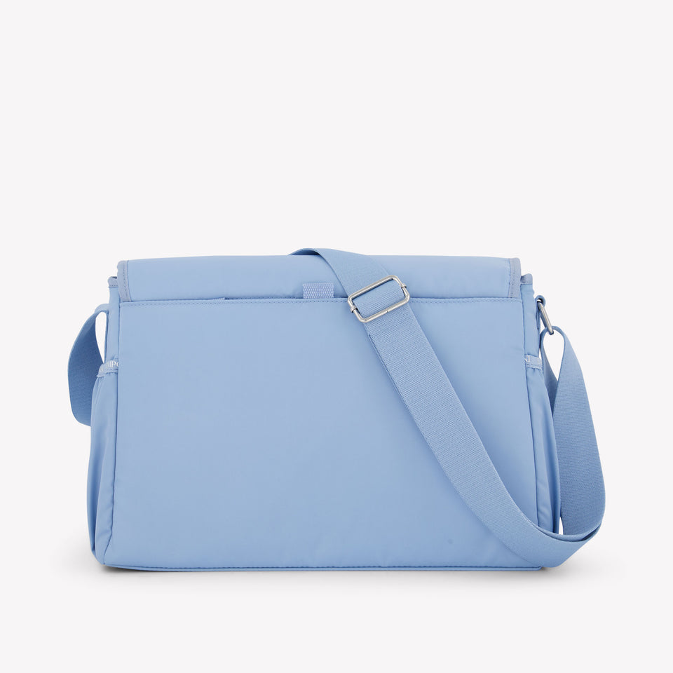 Armani Baby Unisex Diaper Bag In Light Blue
