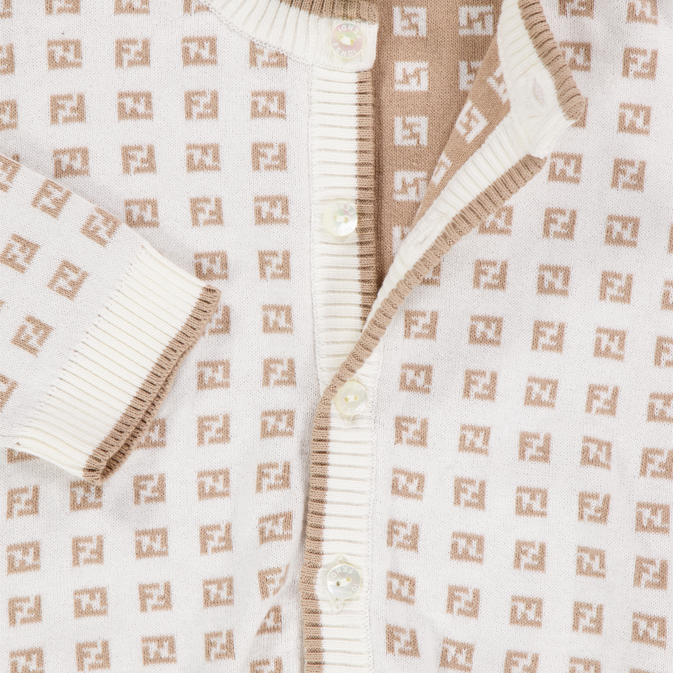 Fendi Baby Unisex Vest In Wit