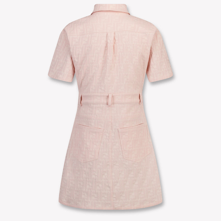Fendi Kinder Meisjes Jurk In Licht Roze