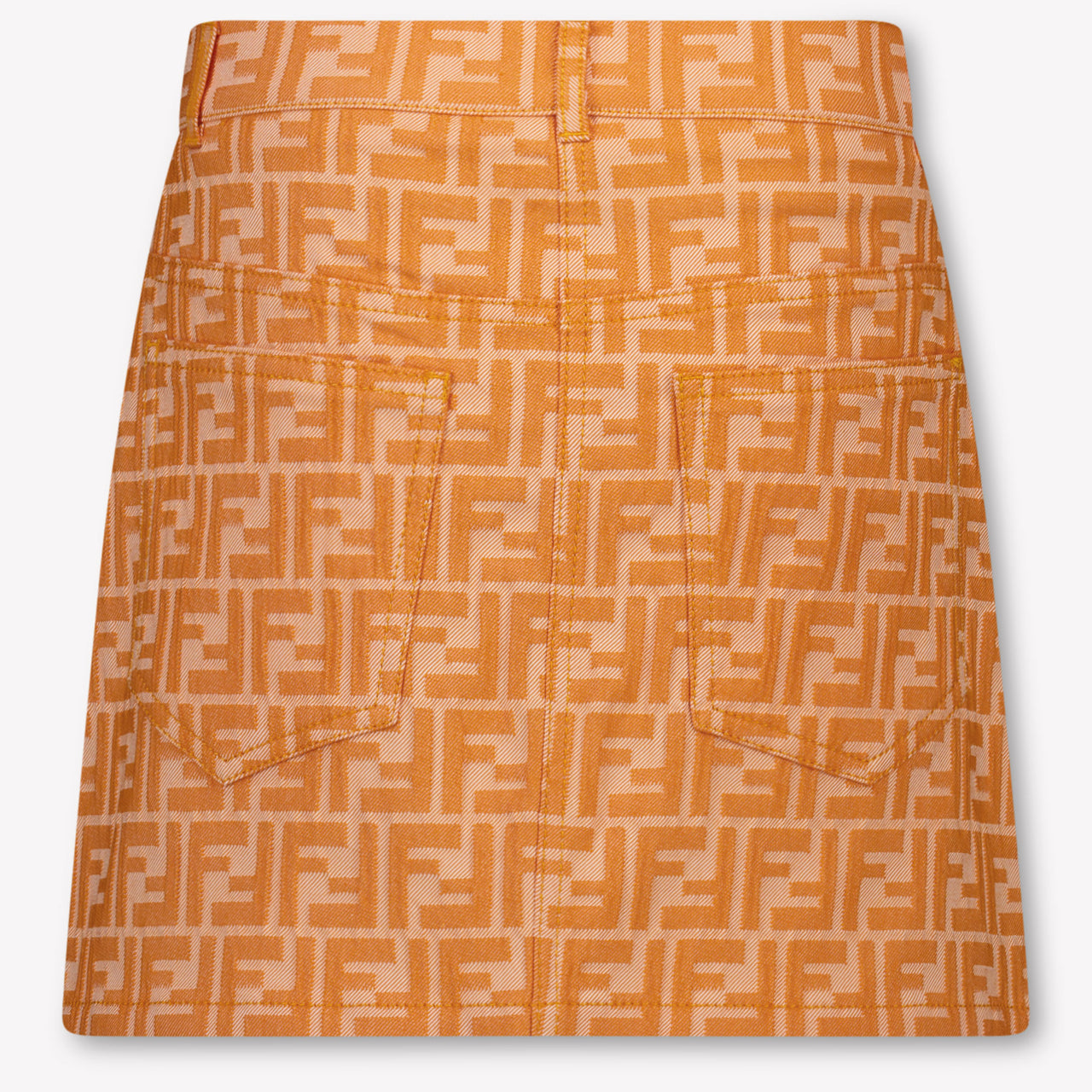 Fendi Kids Girls Skirt In Orange