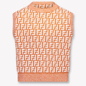Fendi Kinder Meisjes T-Shirt In Oranje