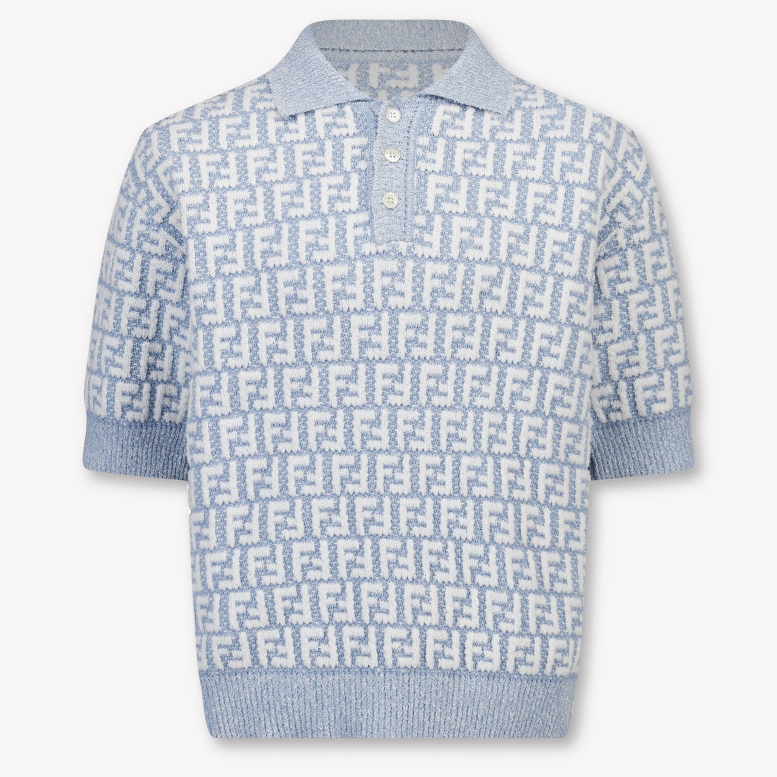 Fendi Kinder Jongens Polo In Licht Blauw