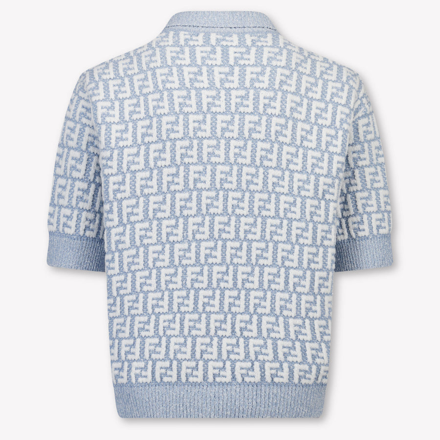 Fendi Kinder Jongens Polo In Licht Blauw