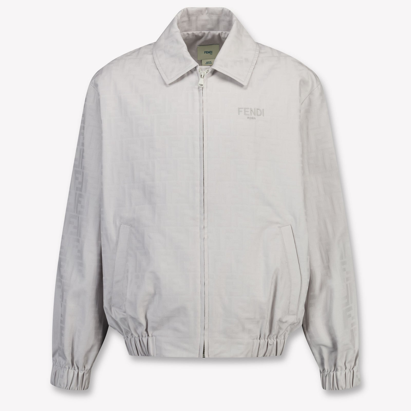 Fendi Kids Boys Summer jacket In Light Gray