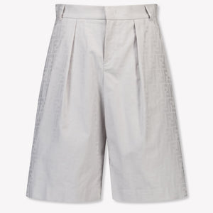 Fendi Kinder Jongens Shorts In Licht Grijs