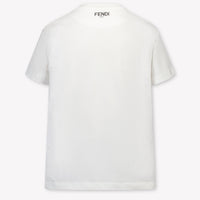 Fendi Kinder Meisjes T-Shirt In Wit