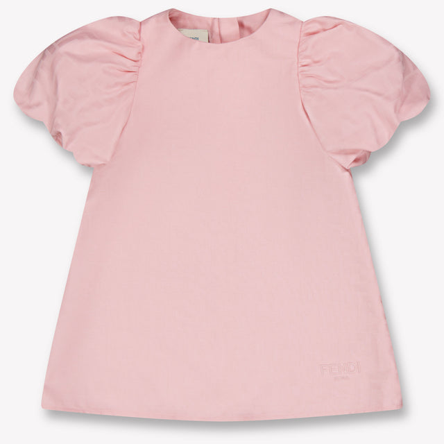 Fendi Baby Girls Dress In Light Pink