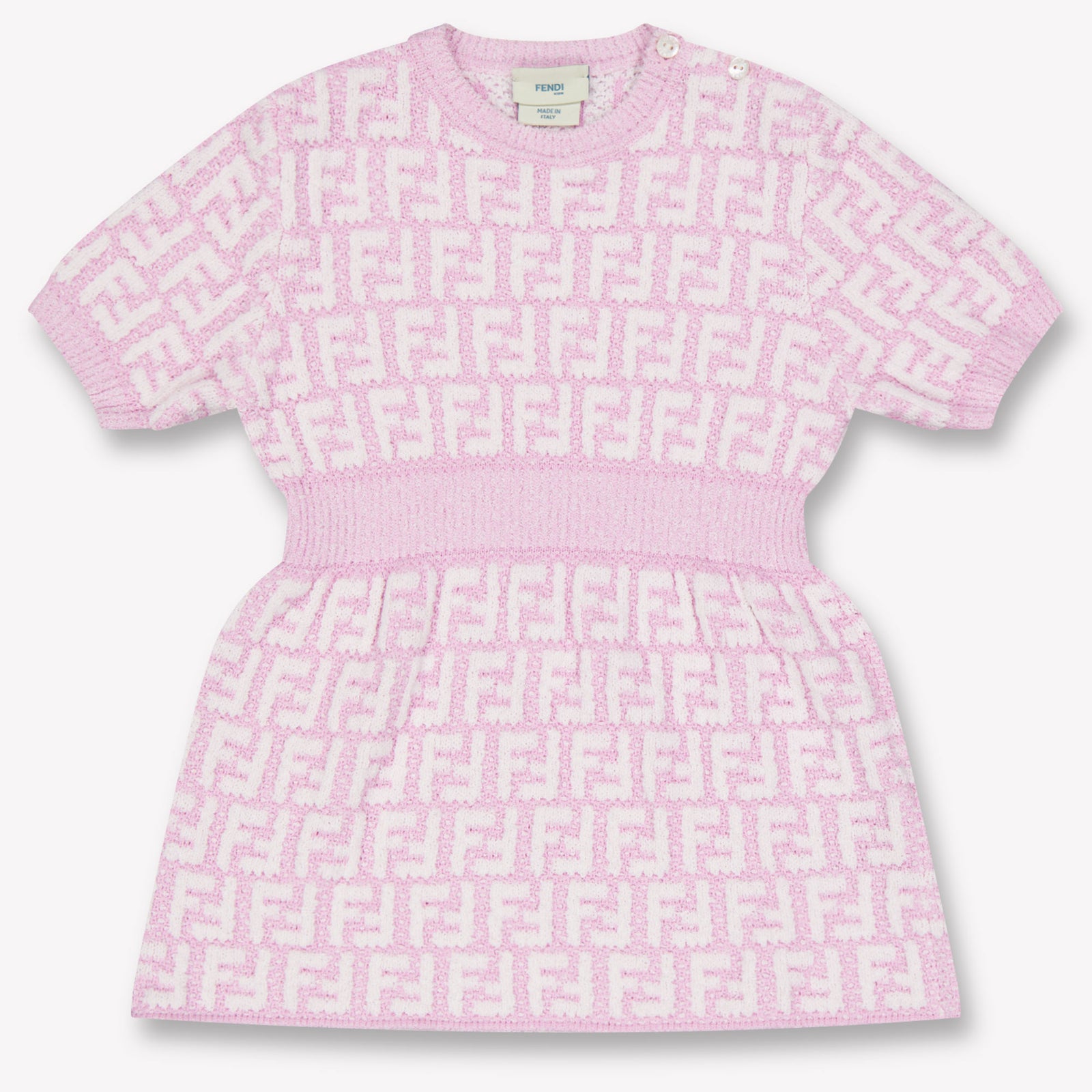 Fendi Baby Girls Dress In Light Pink