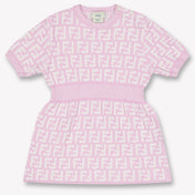 Fendi Baby Girls Dress In Light Pink
