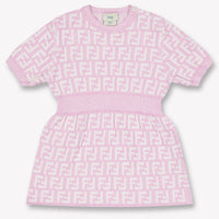 Fendi Baby Girls Dress In Light Pink