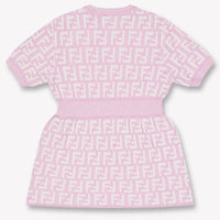 Fendi Baby Girls Dress In Light Pink