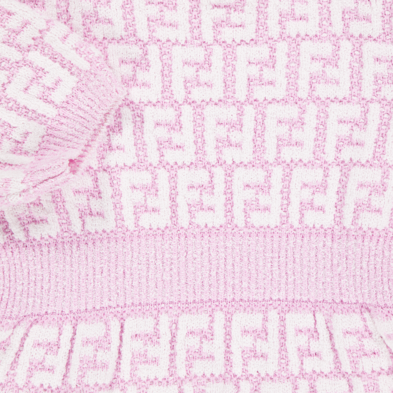 Fendi Baby Girls Dress In Light Pink