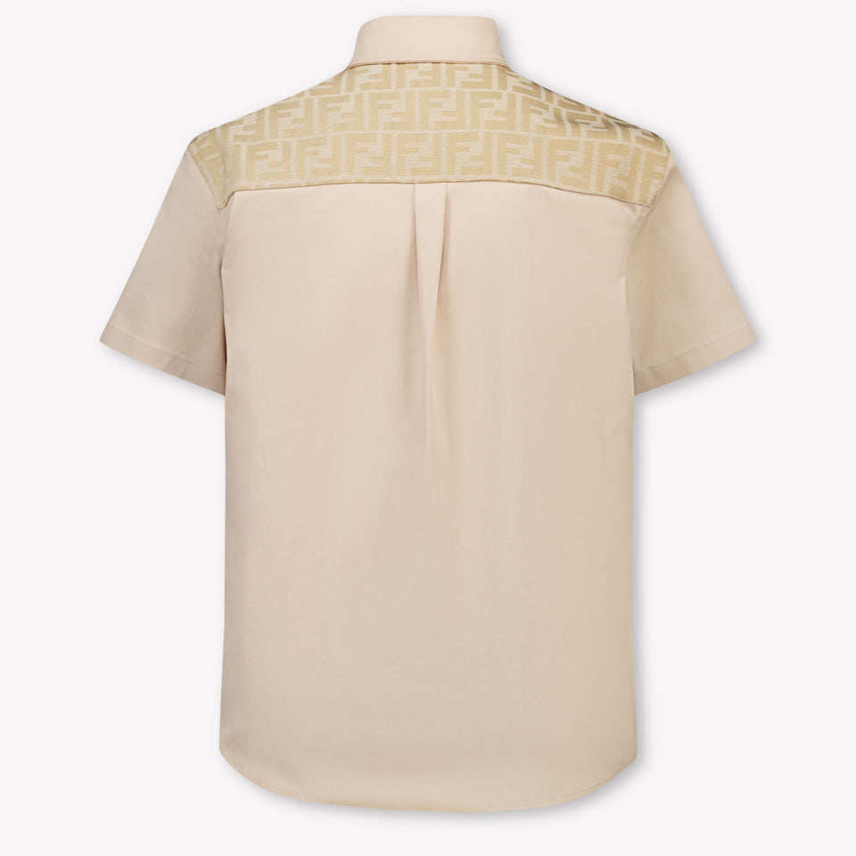 Fendi Kinder Jongens Blouse In Beige
