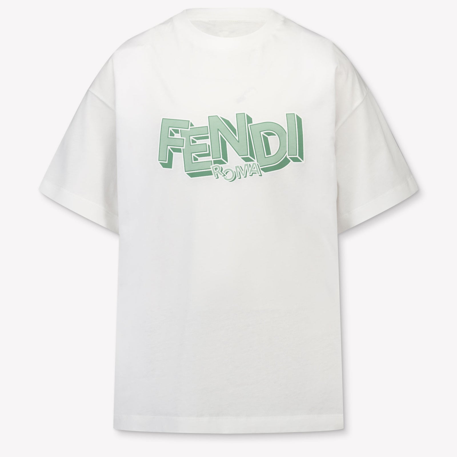 Fendi Kinder Jongens T-Shirt In Licht Groen