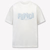 Fendi Kids Boys T-Shirt In Light Blue