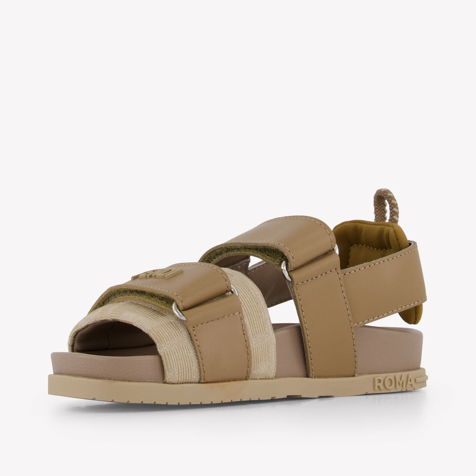 Fendi Unisex Sandals In Beige