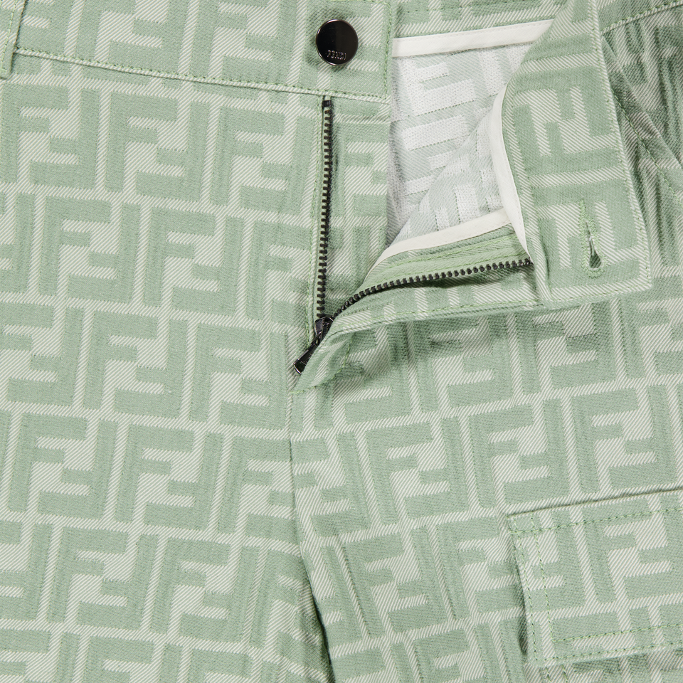 Fendi Kinder Jongens Broek In Licht Groen