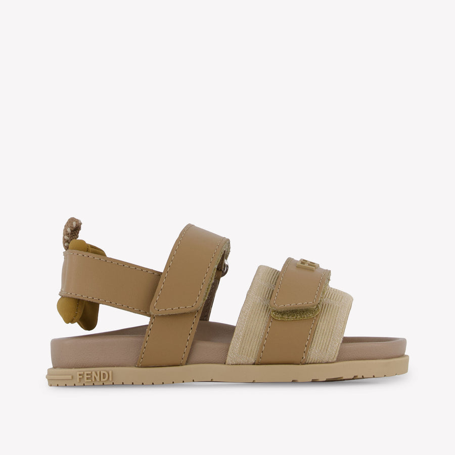 Fendi Unisex Sandals In Beige