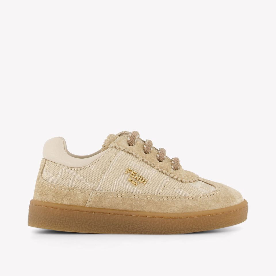 Fendi Unisex Sneakers In Beige