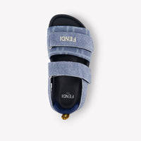 Fendi Unisex Sandals In Blue