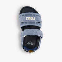 Fendi Unisex Sandals In Blue