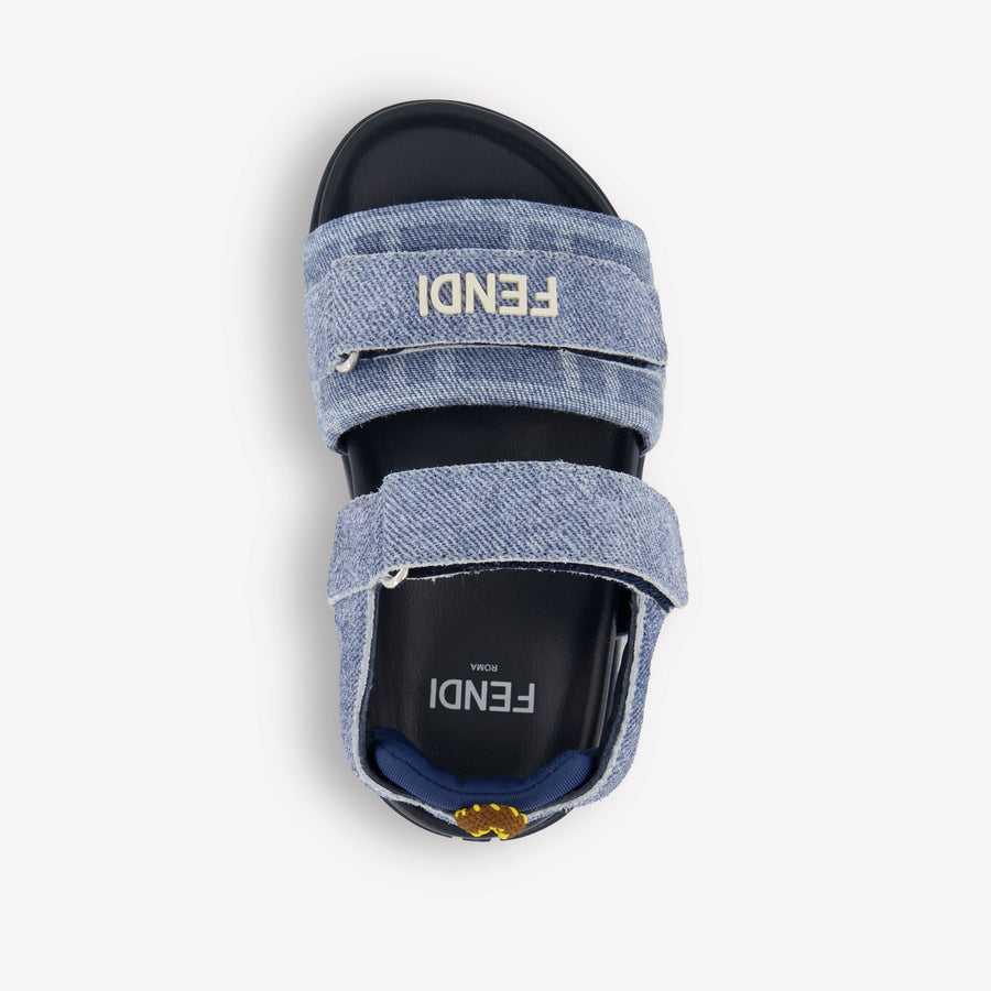 Fendi Unisex Sandals In Blue