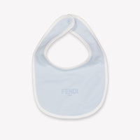Fendi Baby Unisex Playsuit In Light Blue