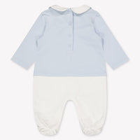 Fendi Baby Unisex Playsuit In Light Blue