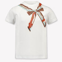 Fendi Kids Girls T-Shirt In White