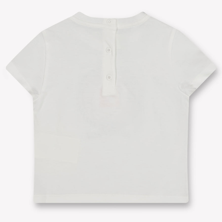 Fendi Baby Jongens T-Shirt In Wit