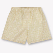 Fendi Baby Boys Shorts In Light Beige